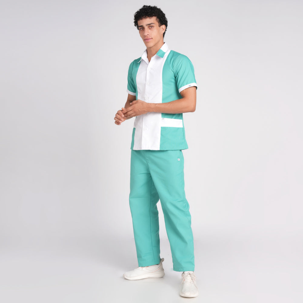 Nursing Dress ( Top/Bottom)-green white