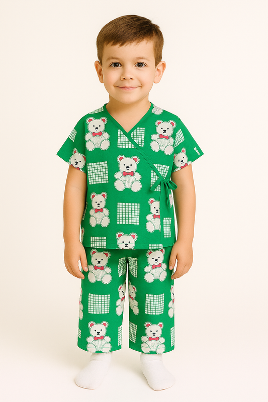 Green Bear Print Set