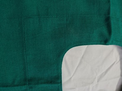 Cut sheet with oval hole 5X6 -Green