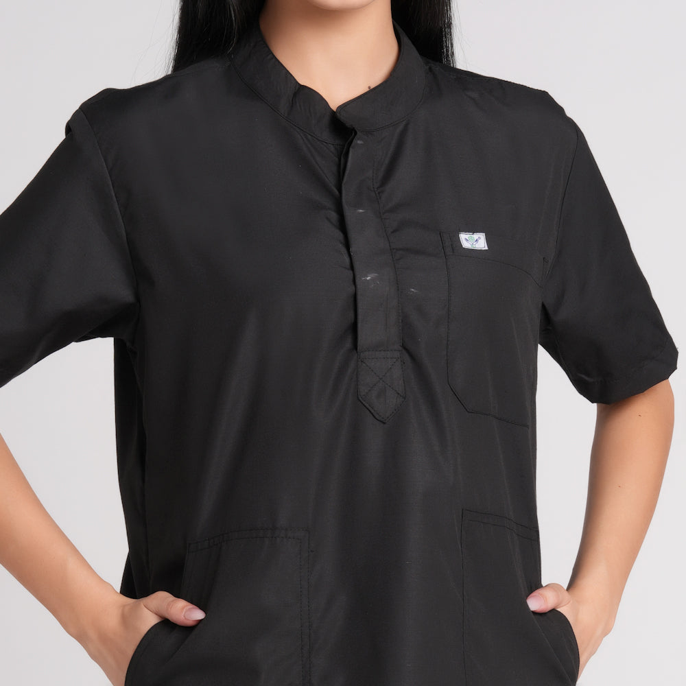 Scrub Suit (Top/Bottom)-Black