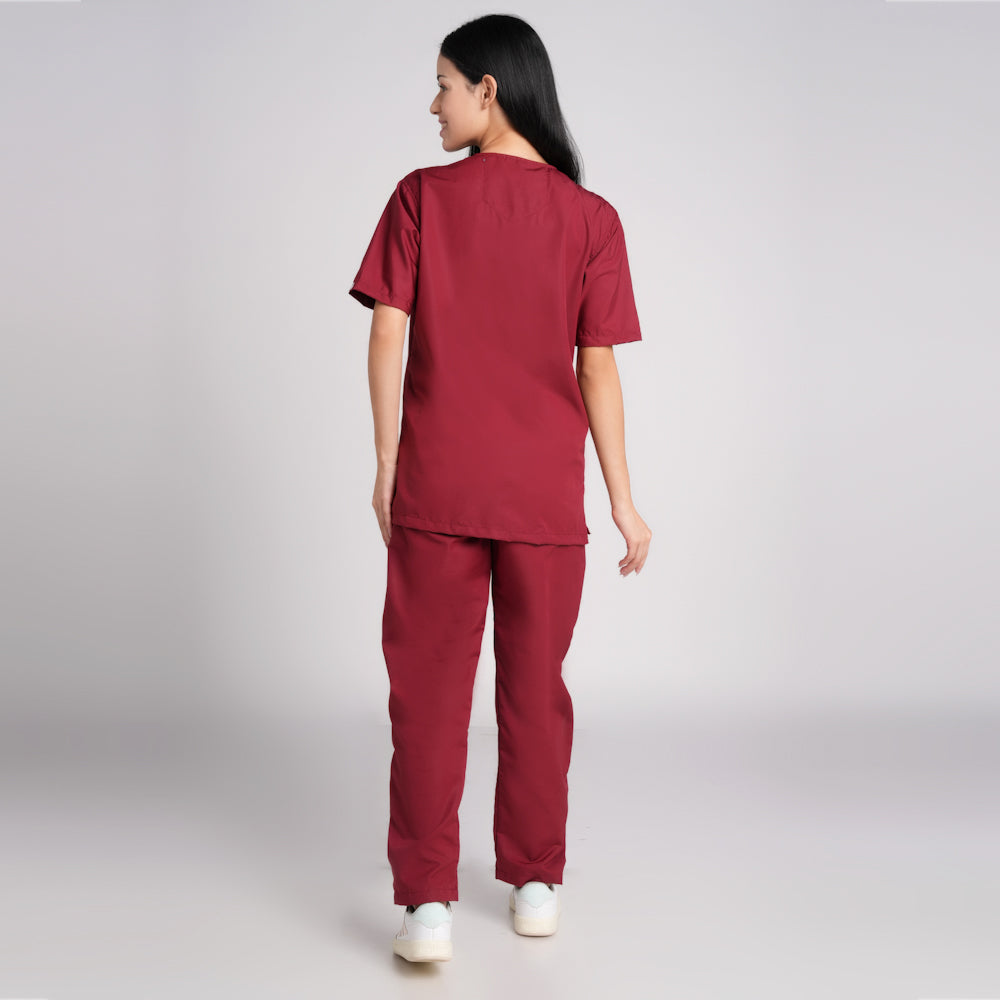 Scrub Suit (Top/Bottom)-Marron