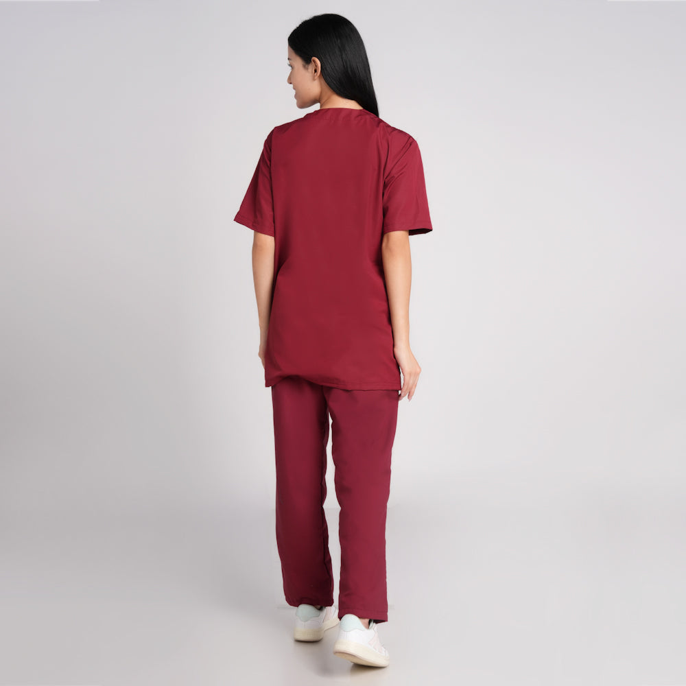 Scrub Suit (Top/Bottom)-Marron