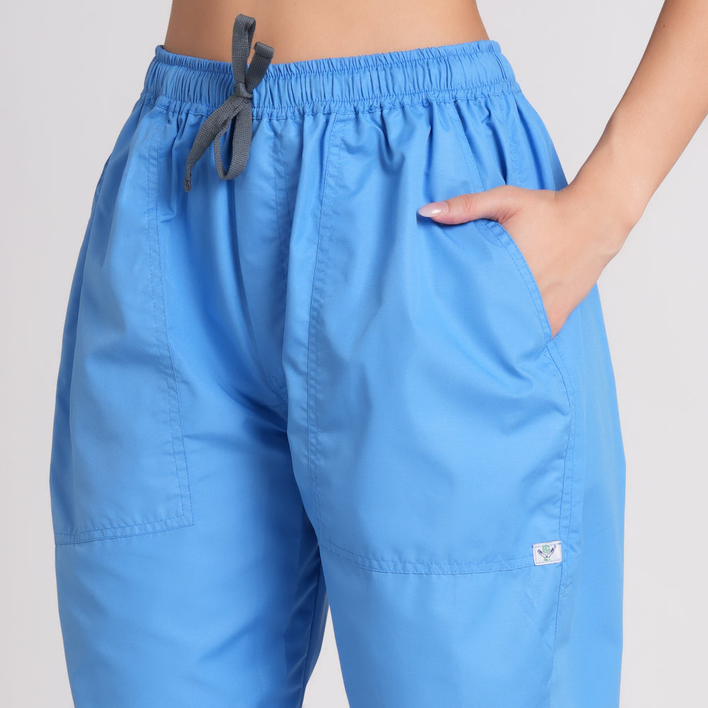 Scrub Suit (Top/Bottom)-Sky Blue