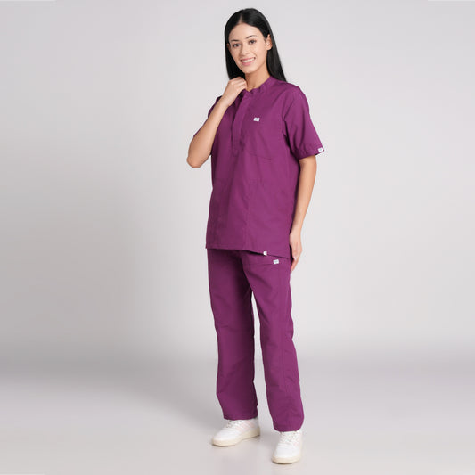 Scrub Suit (Top/Bottom)-Voilet