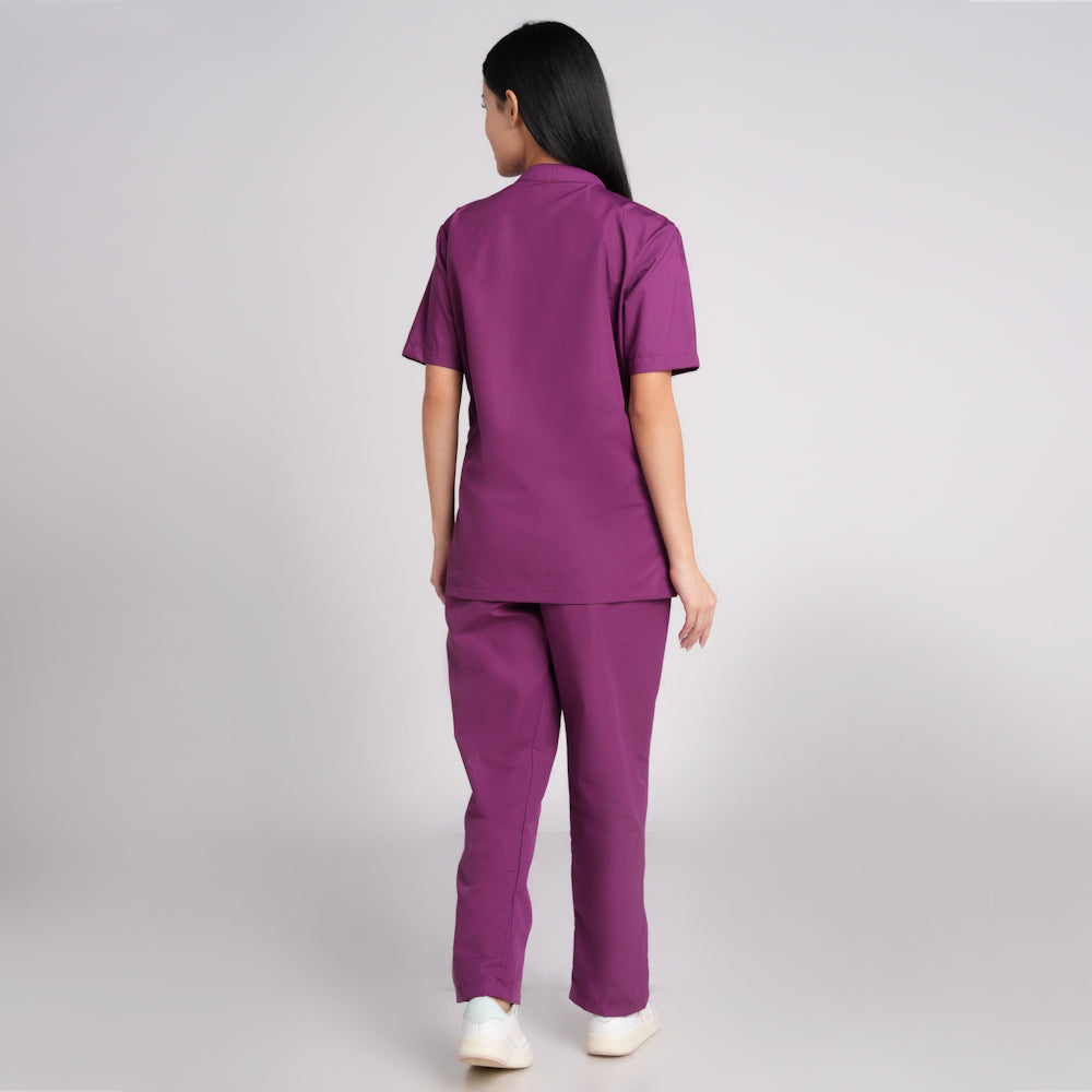 Scrub Suit (Top/Bottom)-Voilet