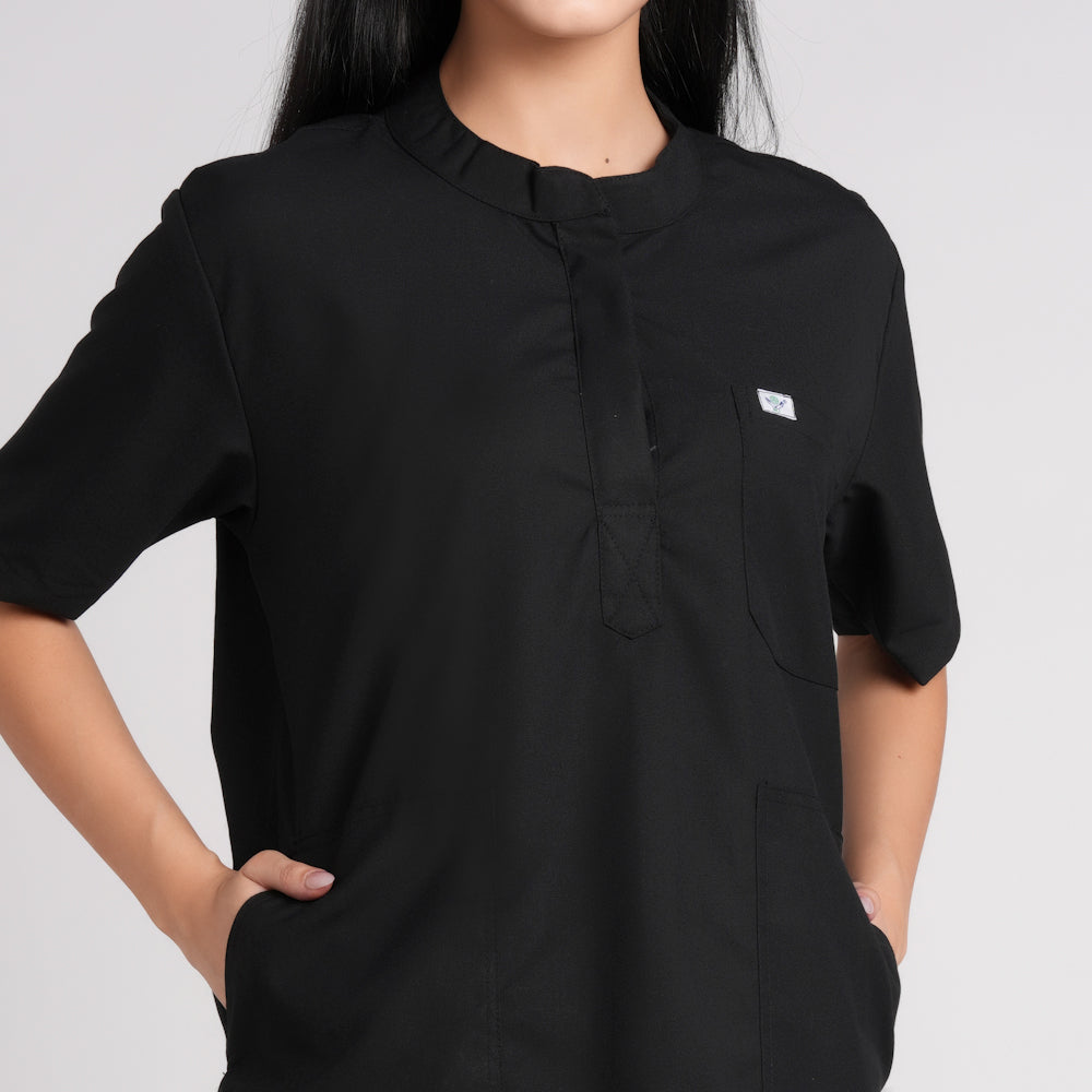 Scrub Suit (Top/Bottom)-Black