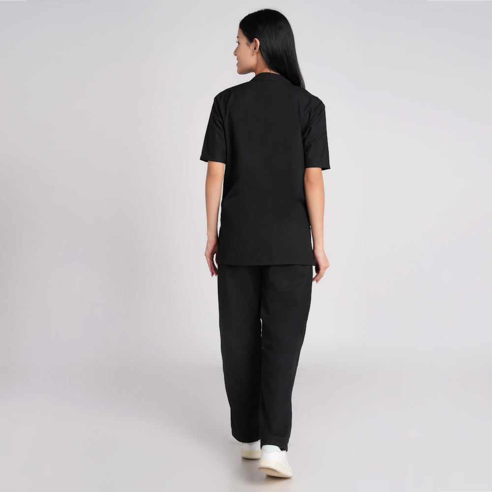Scrub Suit (Top/Bottom)-Black