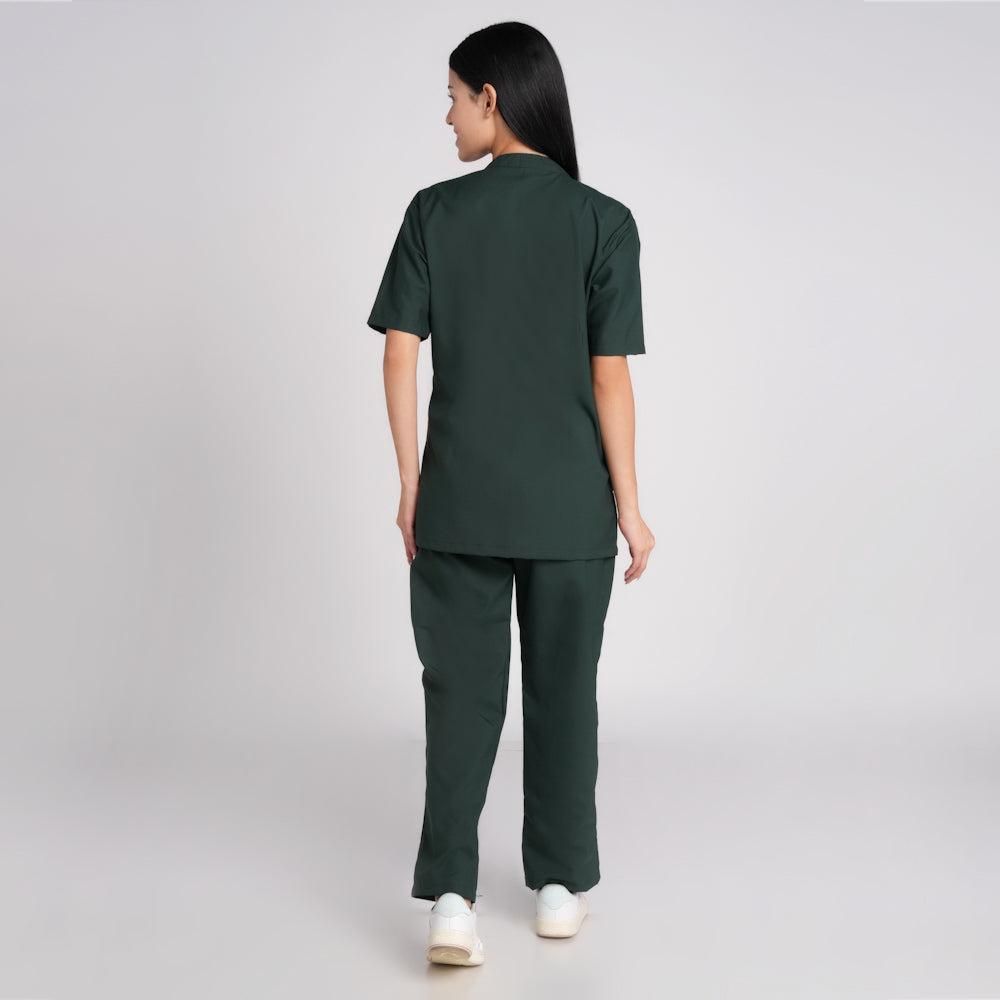 Scrub Suit (Top/Bottom)-Bottel Green