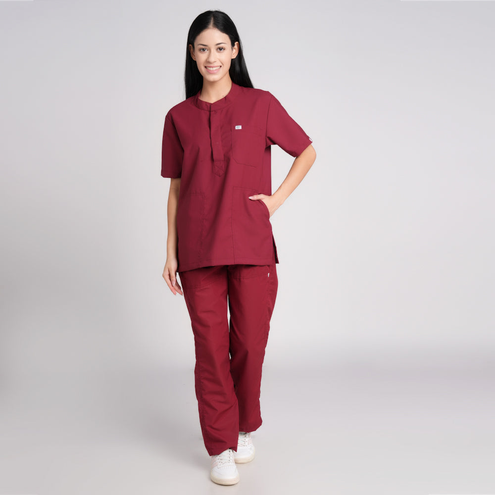Scrub Suit (Top/Bottom)-Marron