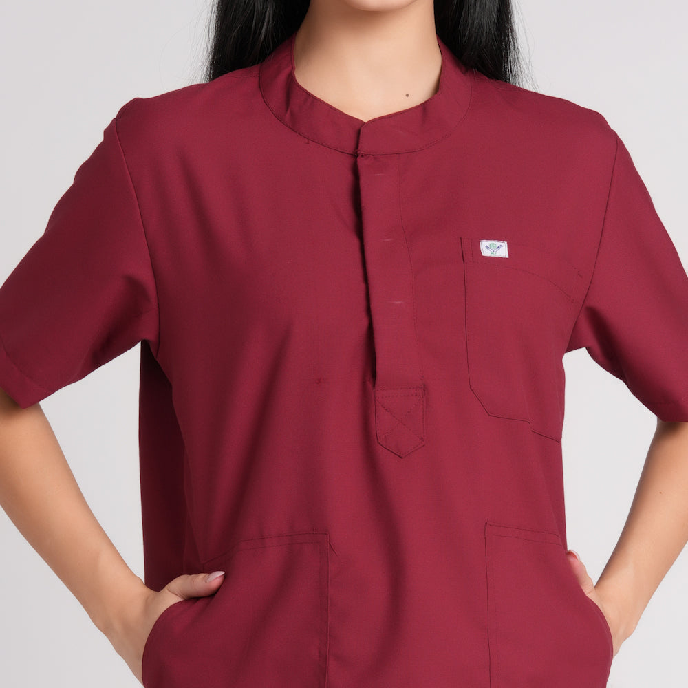 Scrub Suit (Top/Bottom)-Marron