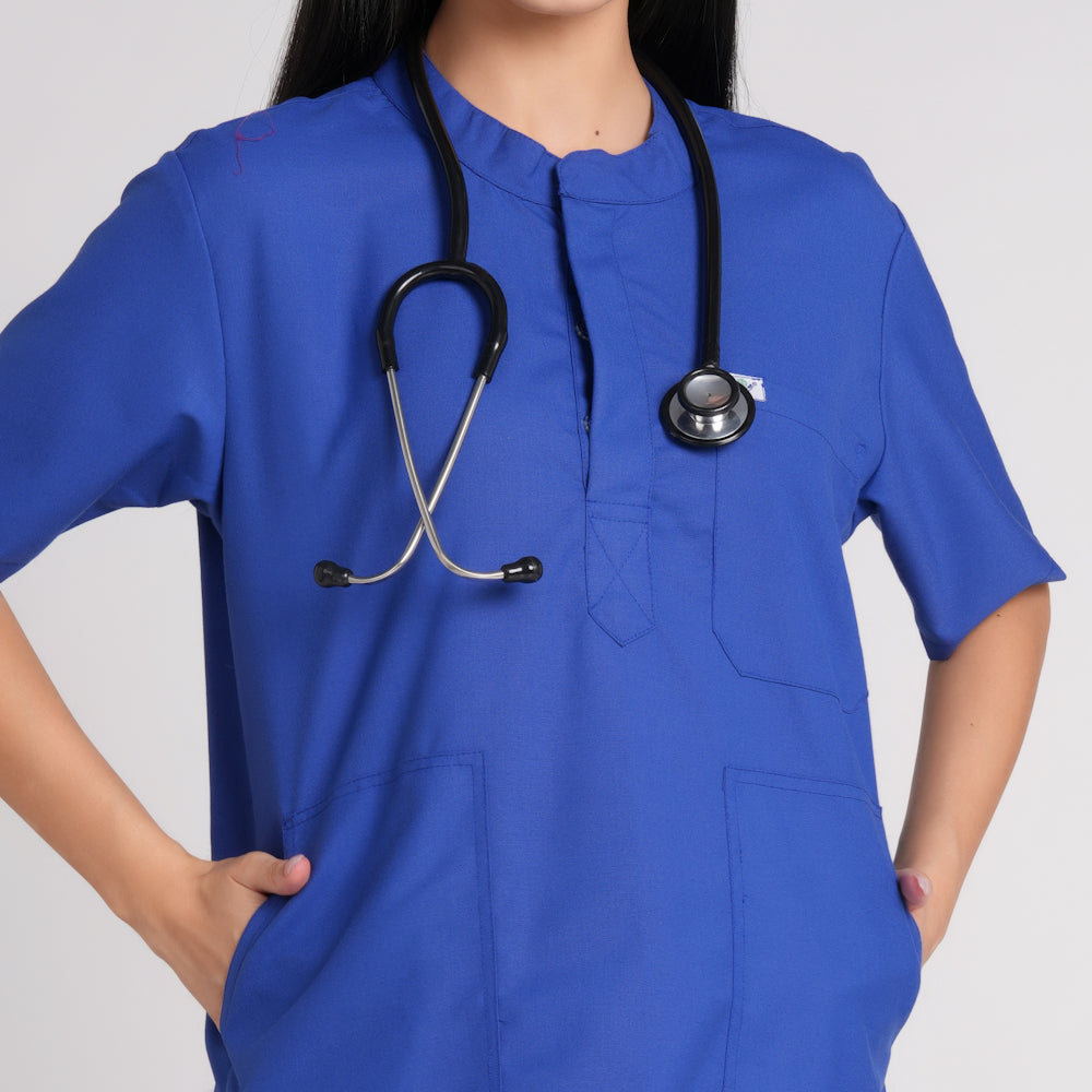 Scrub Suit (Top/Bottom)-Royal blue