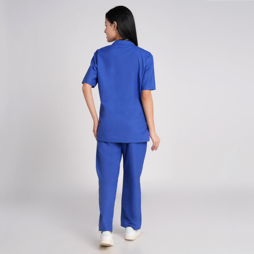 Scrub Suit (Top/Bottom)-Royal blue