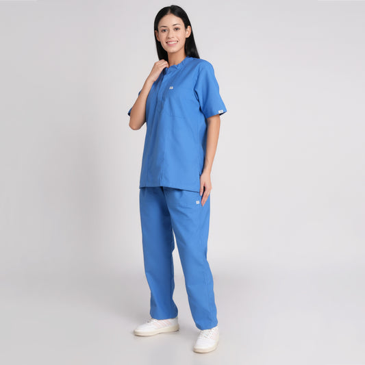Scrub Suit (Top/Bottom)-Sky Blue