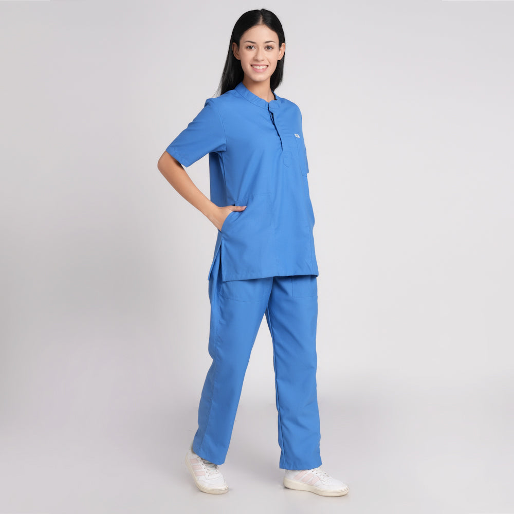 Scrub Suit (Top/Bottom)-Sky Blue