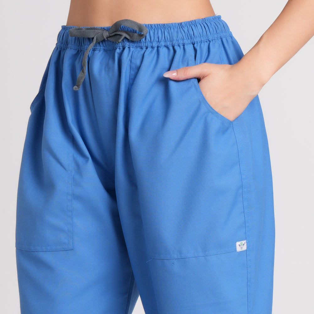 Scrub Suit (Top/Bottom)-Sky Blue