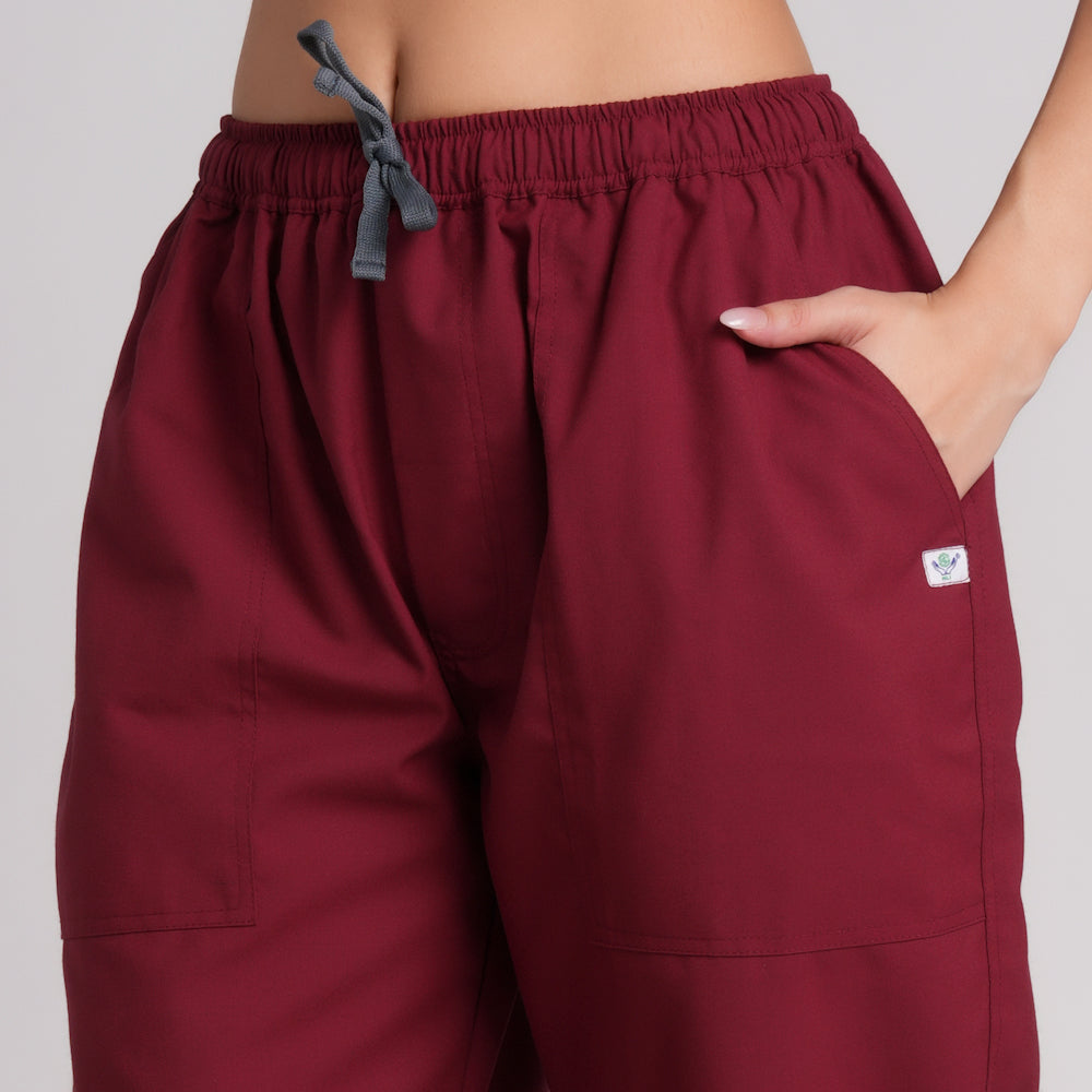 Scrub Suit (Top/Bottom)-Marron