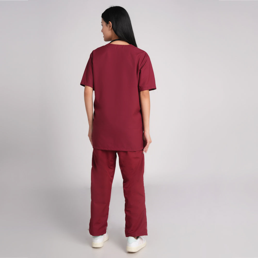 Scrub Suit (Top/Bottom)-Marron