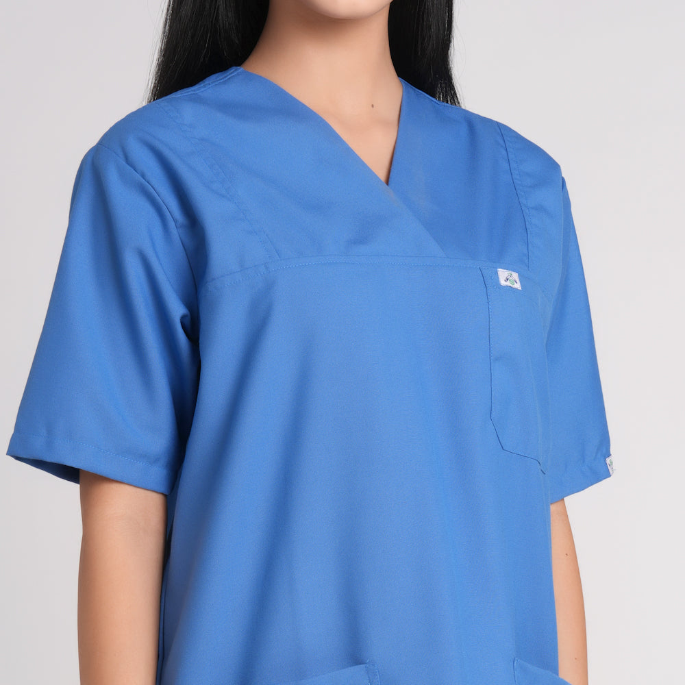 Scrub Suit (Top/Bottom)-Royal blue