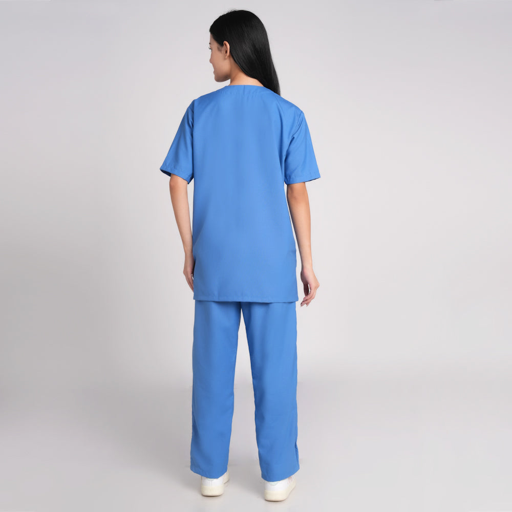 Scrub Suit (Top/Bottom)-Royal blue