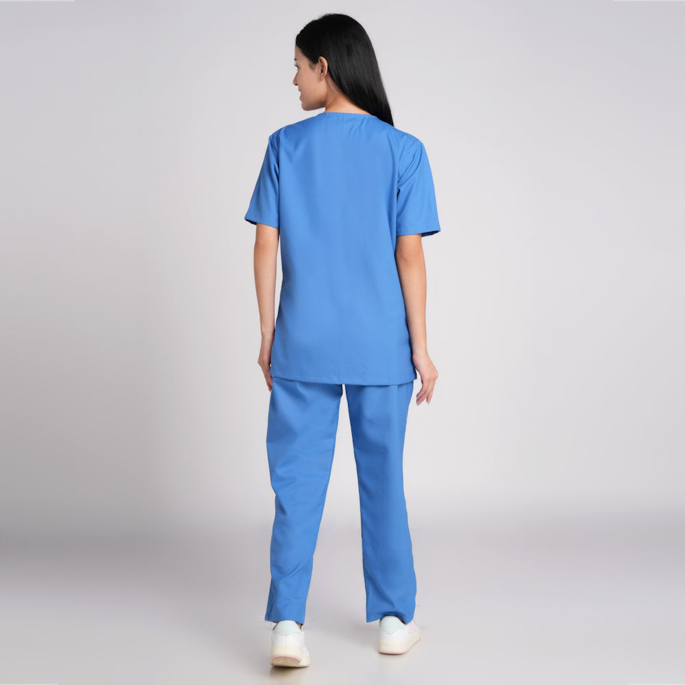 Scrub Suit (Top/Bottom)-Sky Blue