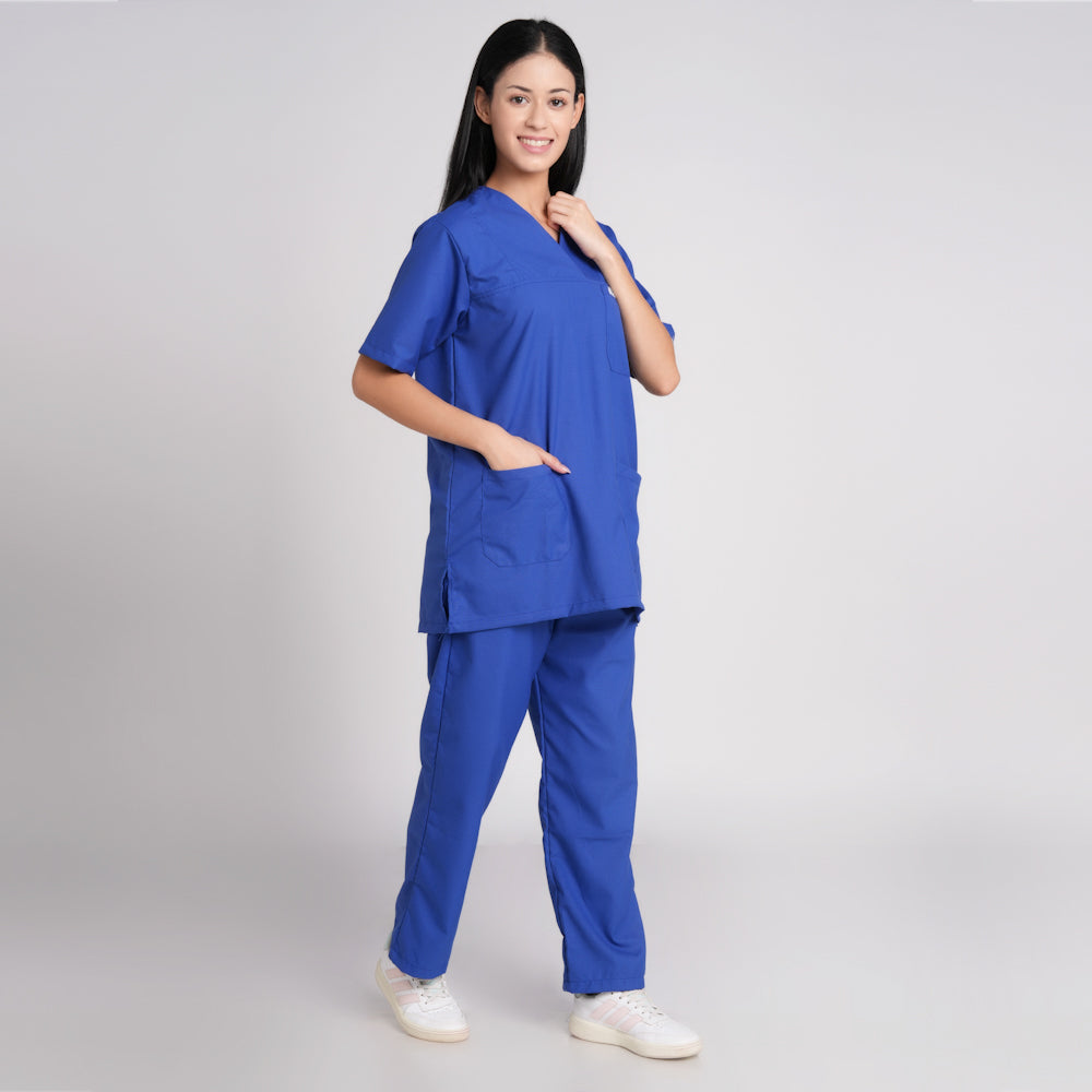 Scrub Suit (Top/Bottom)-Sky Blue