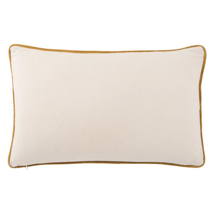 Pillow with yellow Paiping-White