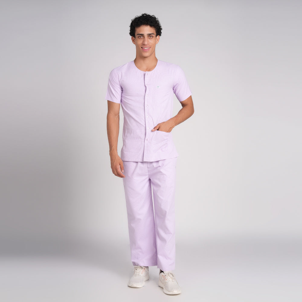 Patient Dress (Top/Bottom)-Purple