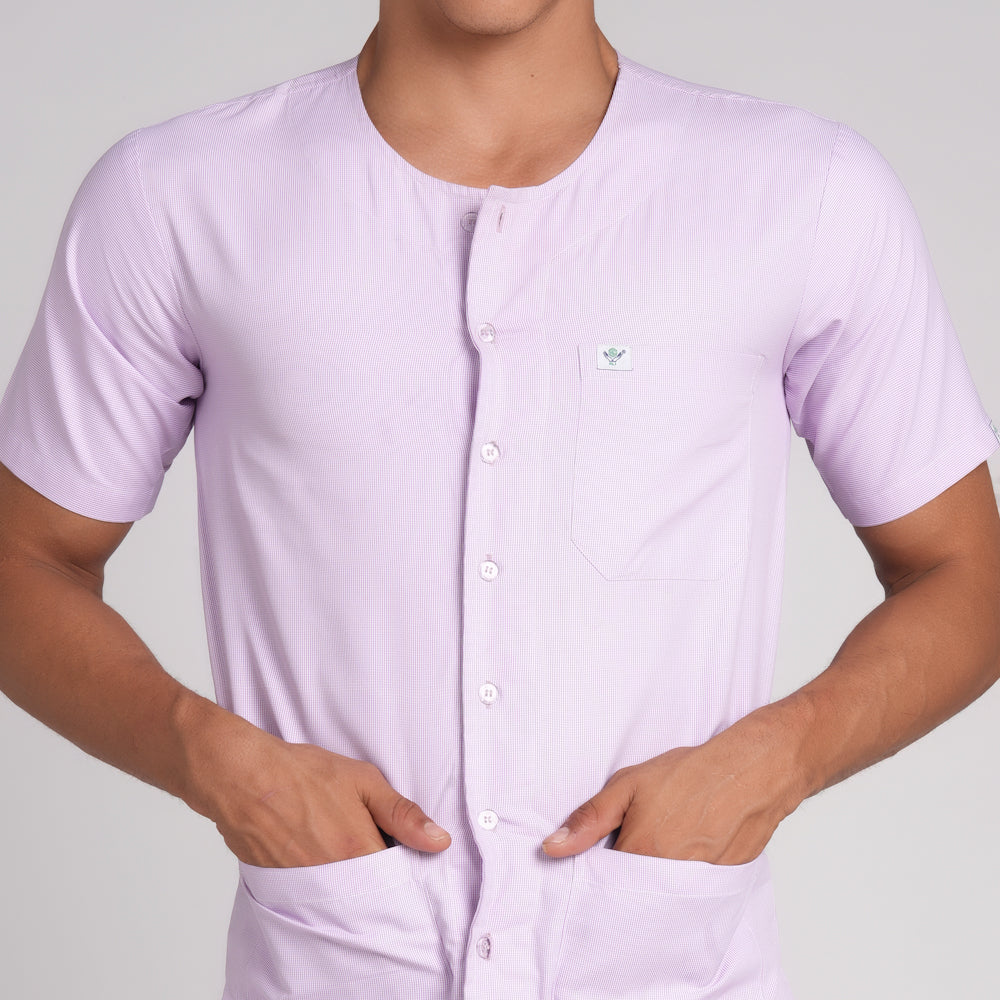 Patient Dress (Top/Bottom)-Purple