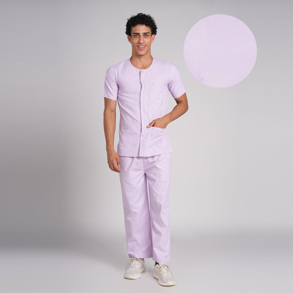 Patient Dress (Top/Bottom)-Purple