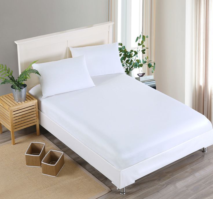 Bed Sheet - with pillow cover White