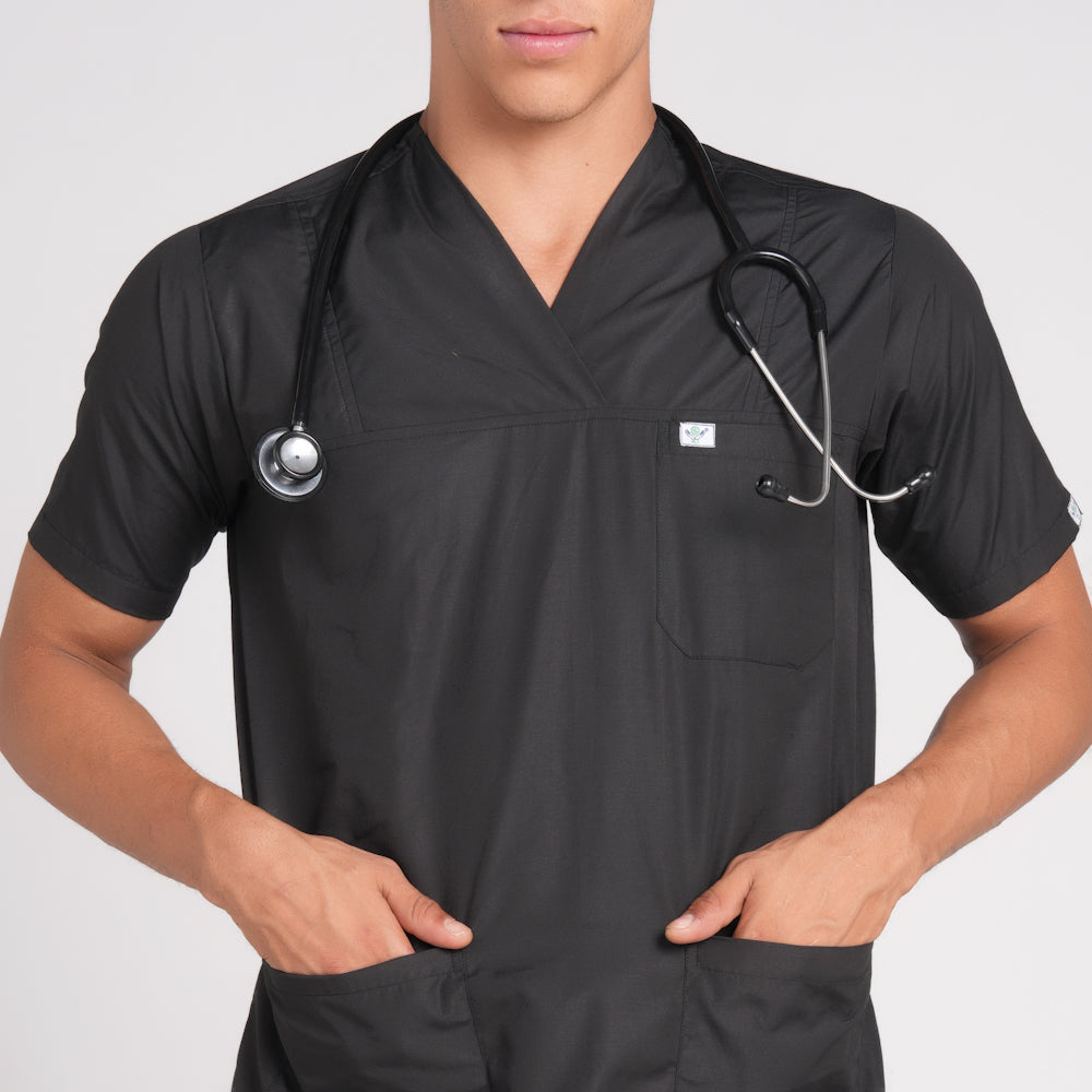 Scrub Suit (Top/Bottom)-Black