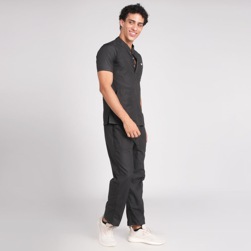 Scrub Suit (Top/Bottom)-Black