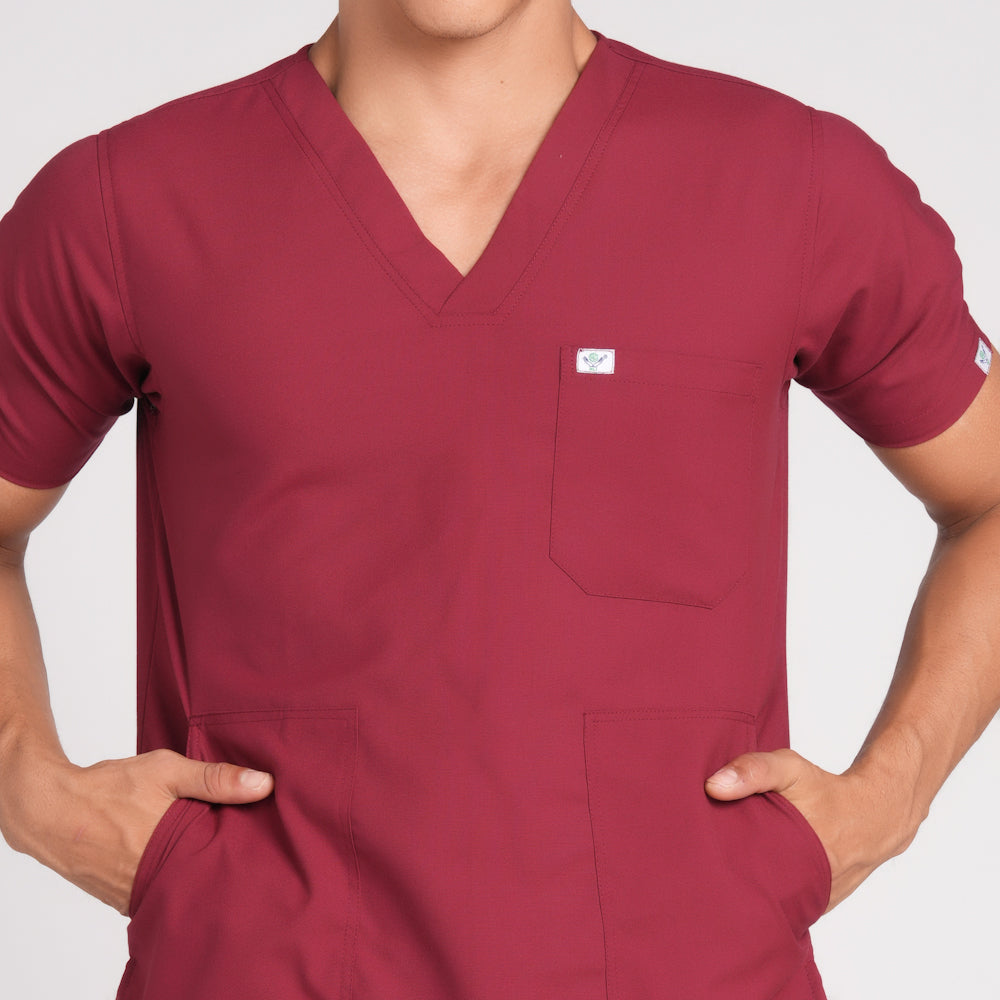 Scrub Suit (Top/Bottom)-Marron