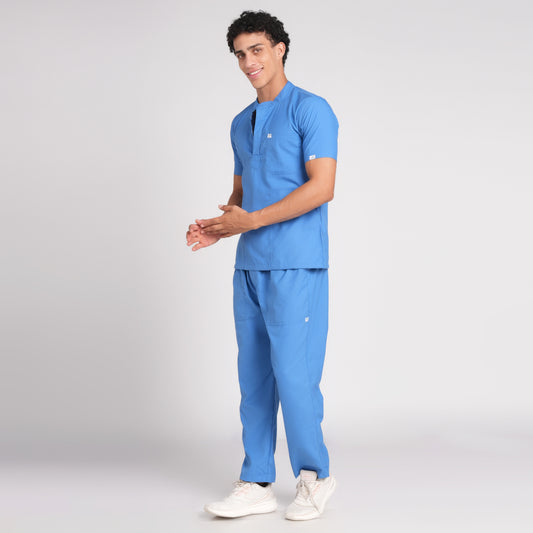 Scrub Suit (Top/Bottom)-Sky Blue