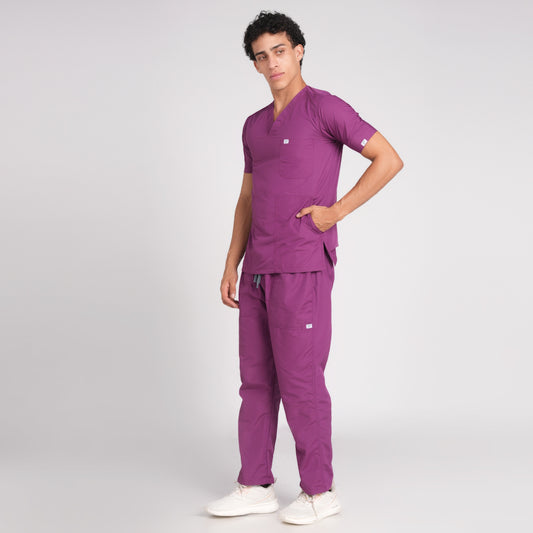 Scrub Suit (Top/Bottom)-Voilet