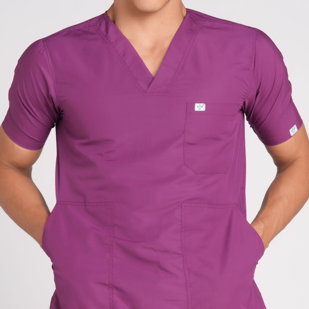 Scrub Suit (Top/Bottom)-Voilet