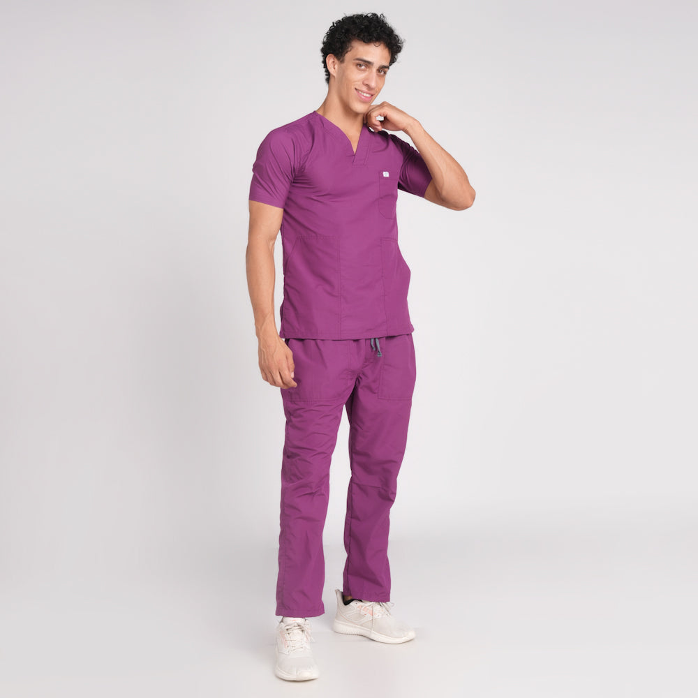 Scrub Suit (Top/Bottom)-Voilet
