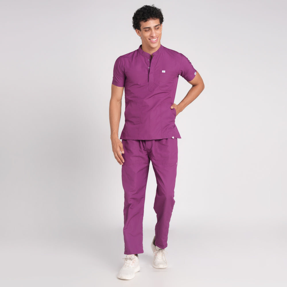 Scrub Suit (Top/Bottom)-Voilet