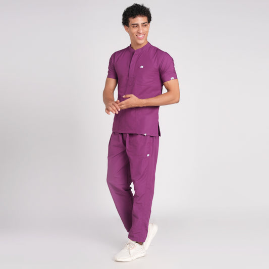 Scrub Suit (Top/Bottom)-Voilet