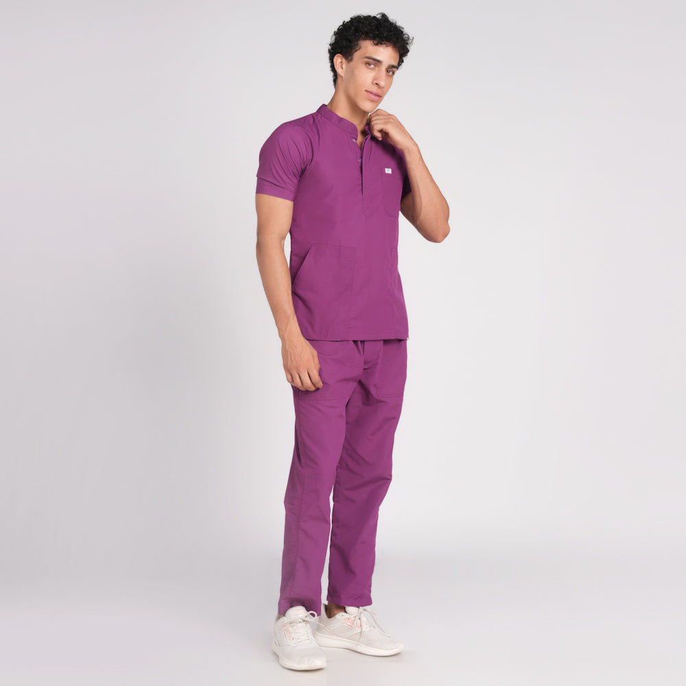 Scrub Suit (Top/Bottom)-Voilet