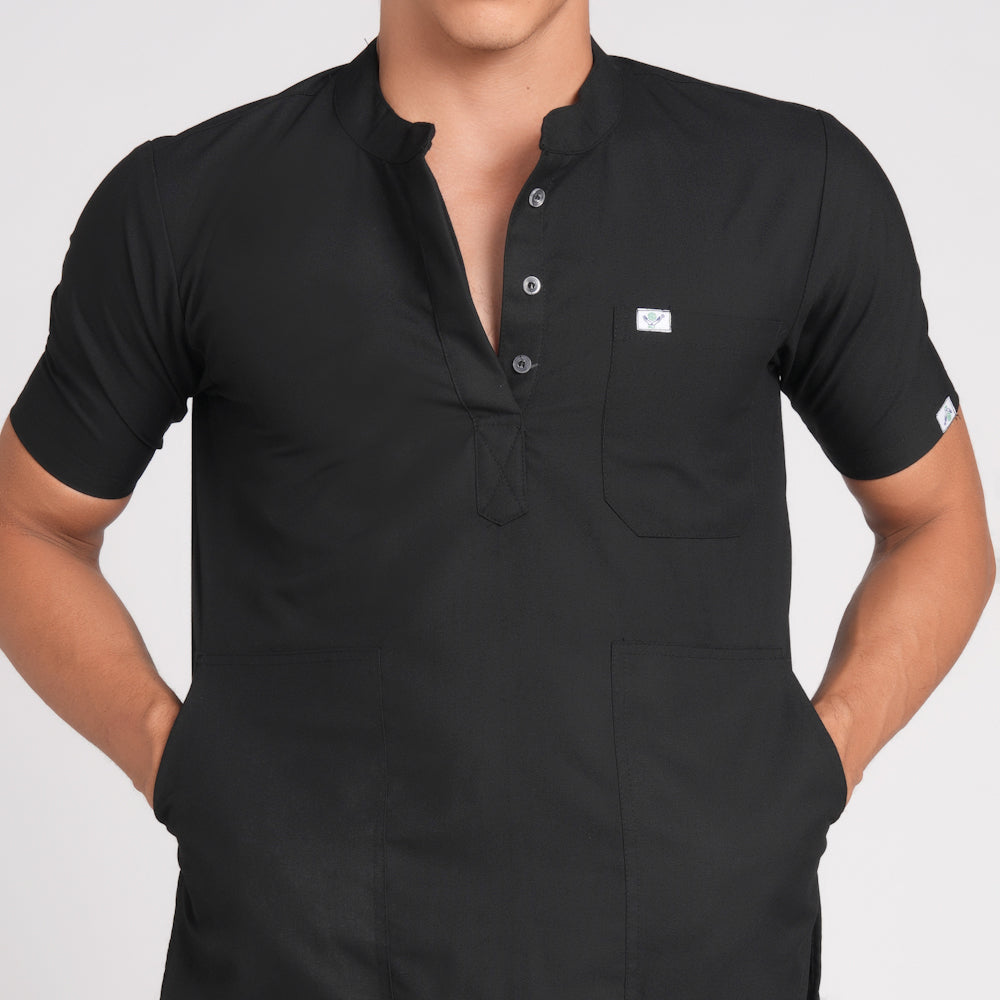 Scrub Suit (Top/Bottom)-Black