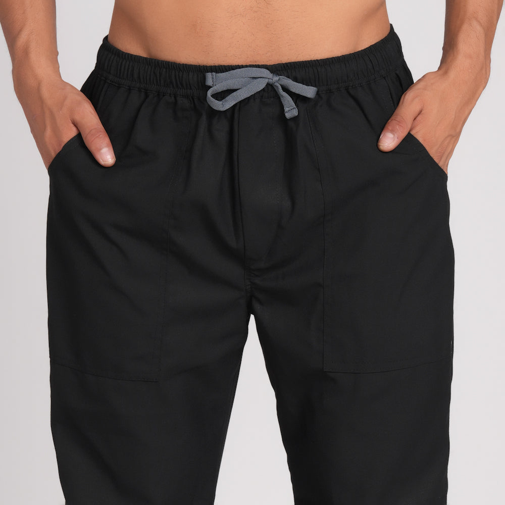 Scrub Suit (Top/Bottom)-Black