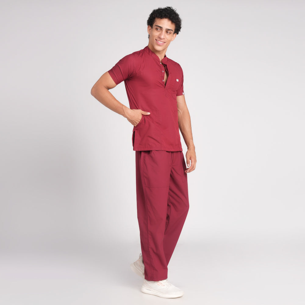 Scrub Suit (Top/Bottom)-Marron