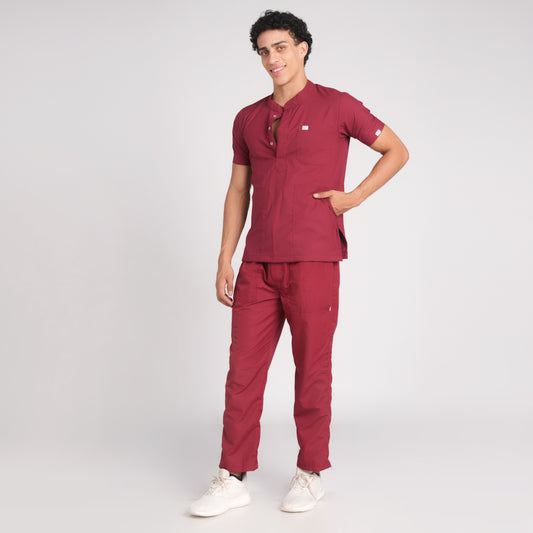 Scrub Suit (Top/Bottom)-Marron