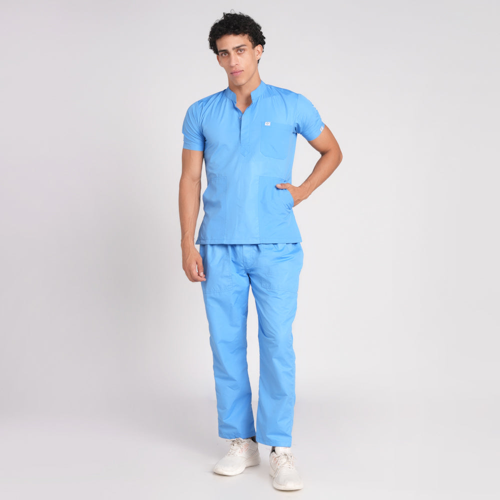 Scrub Suit (Top/Bottom)-Sky Blue