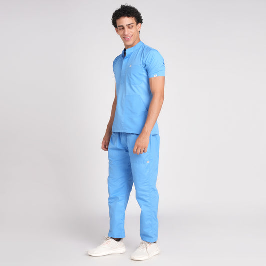 Scrub Suit (Top/Bottom)-Sky Blue
