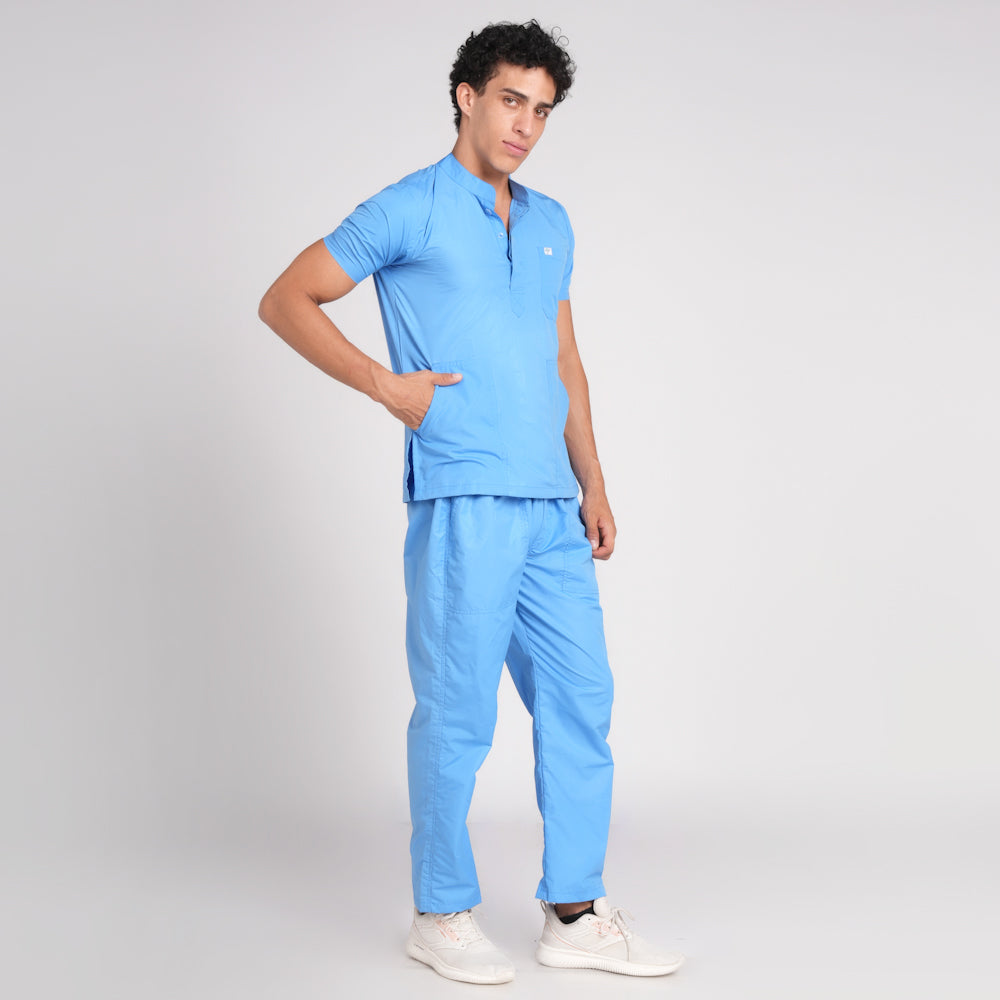 Scrub Suit (Top/Bottom)-Sky Blue