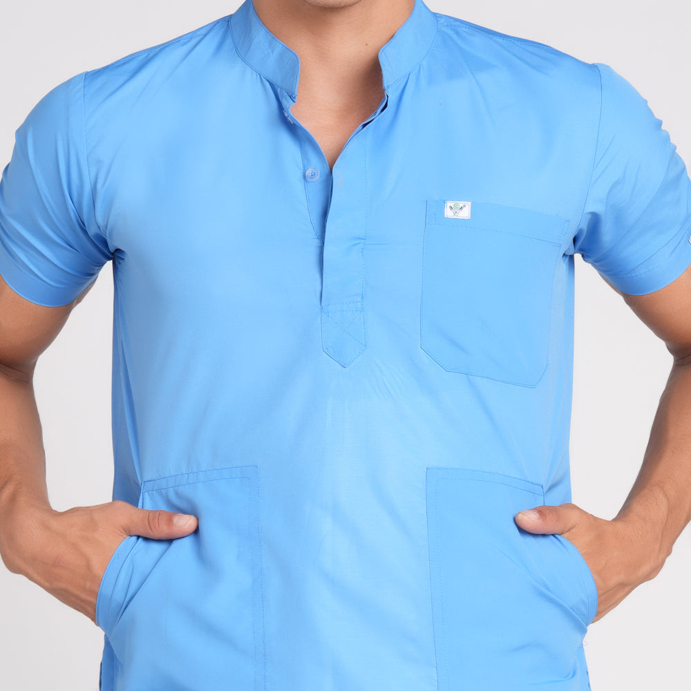 Scrub Suit (Top/Bottom)-Sky Blue