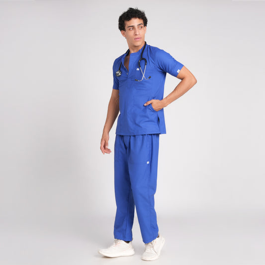 Scrub Suit (Top/Bottom)-Royal blue