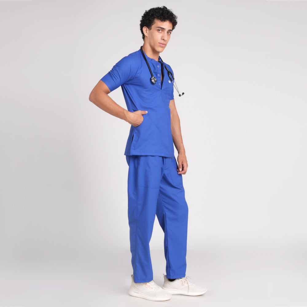 Scrub Suit (Top/Bottom)-Royal blue
